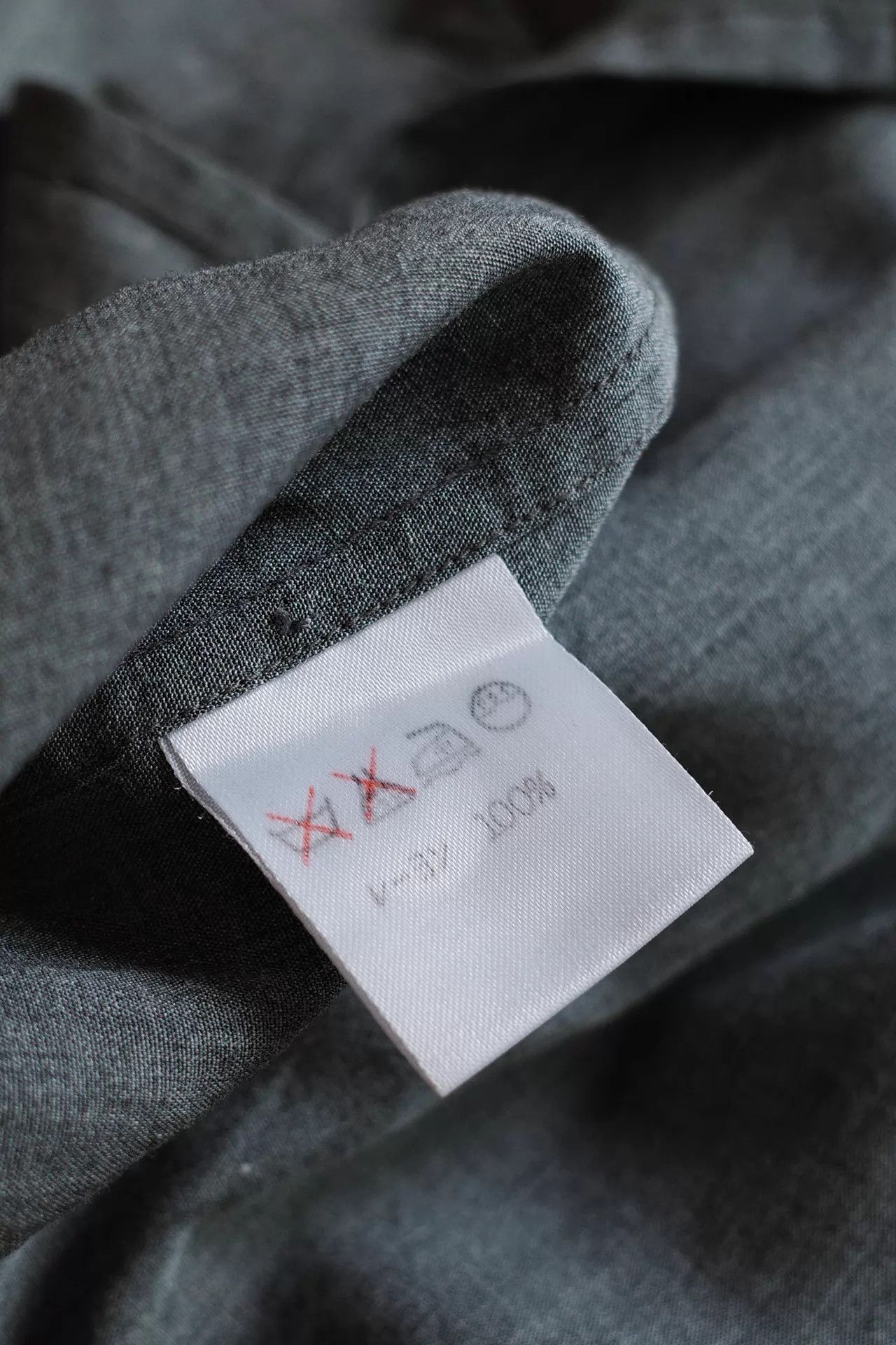 Issey Miyake Issey Miyake 00s Pepper Salt Collarless Rayon Shirt Size US L / EU 52-54 / 3 - 7 Thumbnail
