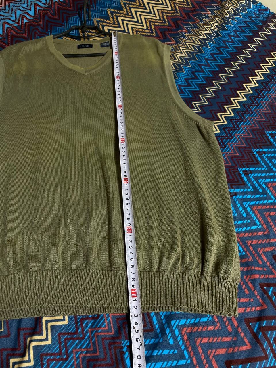 Izod × Vintage Vintage 90s Streetwear Knit V-Neck Sweater Vest Size US L / EU 52-54 / 3 - 12 Thumbnail