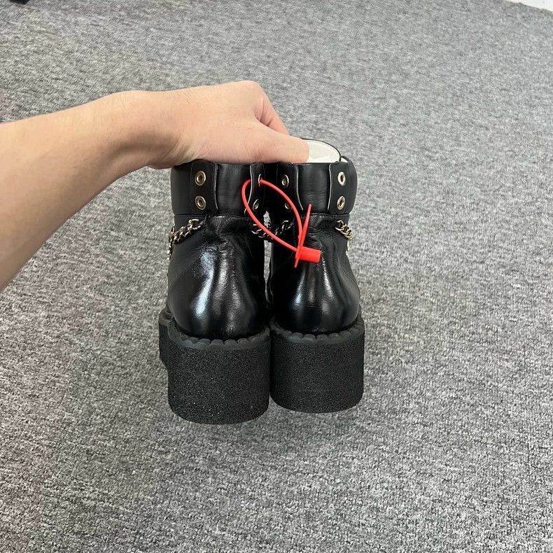 Chanel Chanel ThickSoled Short Boots 36 Size -2505 Size US 6 / EU 39 - 4 Thumbnail