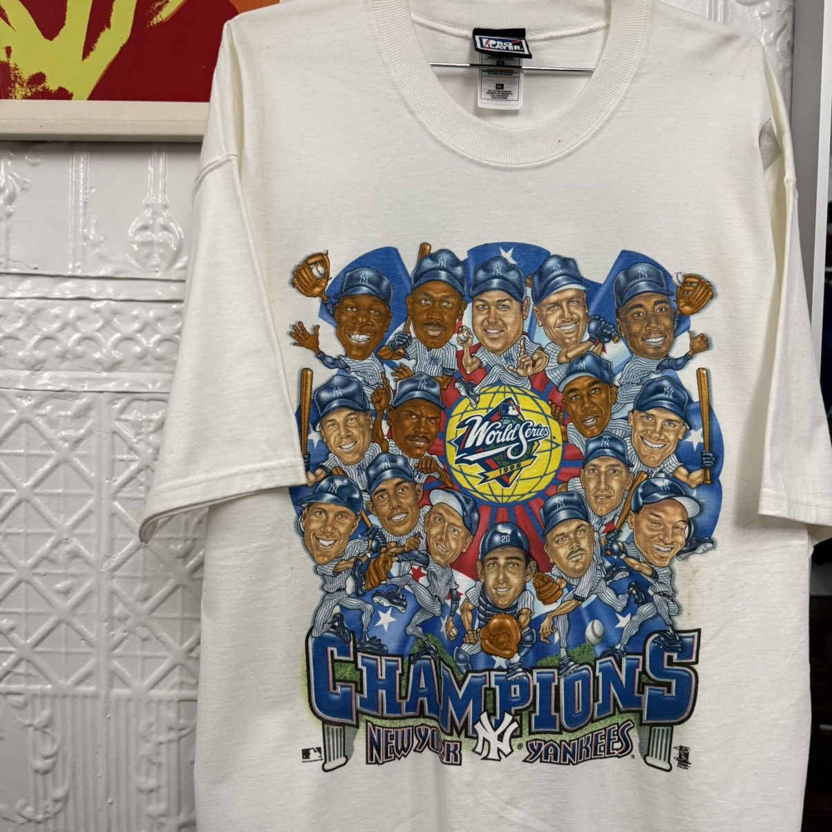 Pro Player vintage 1998 new york yankees champions tshirt Size US XL / EU 56 / 4 - 3 Thumbnail