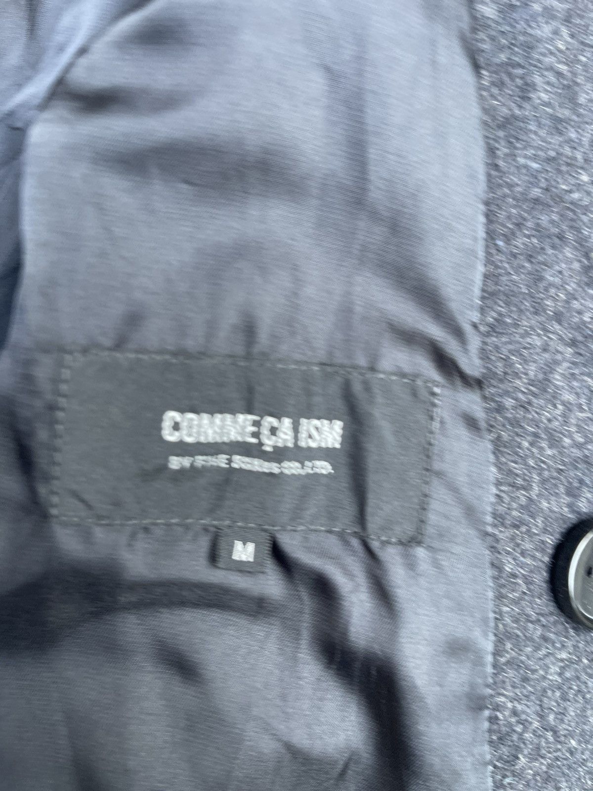 Comme Ca Ism Vintage Comme Ça Ism Double-Breasted Gray Pea Coat Size US M / EU 48-50 / 2 - 3 Thumbnail
