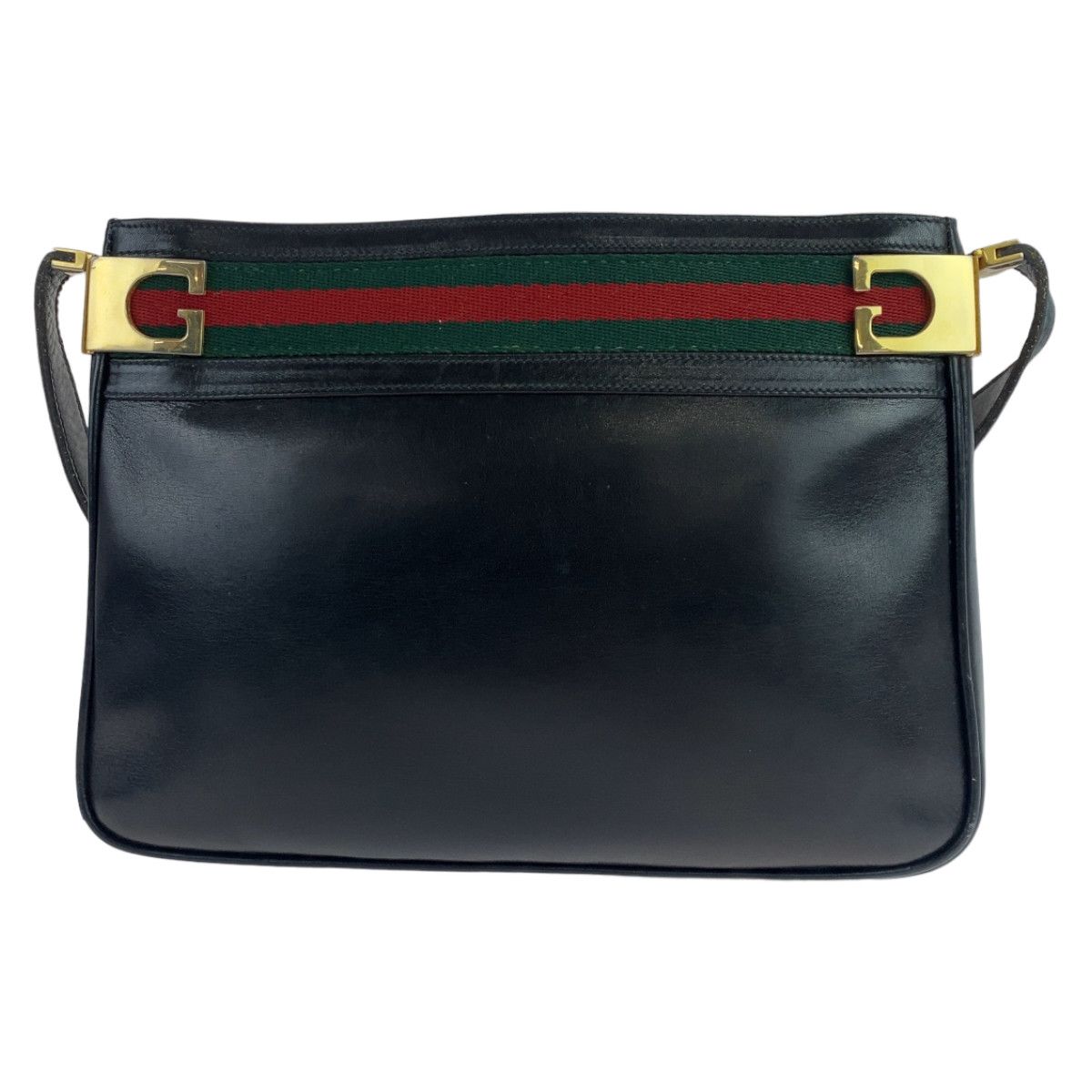 Gucci Gucci Gucci Vintage Black Leather Shoulder Bag 405748 Leather Crossbody Bag 405748 in Very Good Condition Size ONE SIZE - 1 Thumbnail