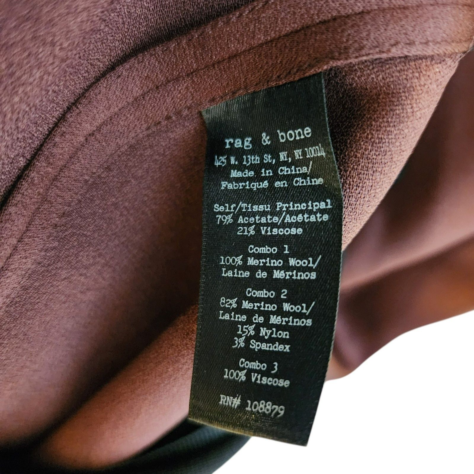 Rag & Bone rag & bone Dress XXS | Burgundy Merino Wool | Sleeveless | Size XXS / US 00 / IT 34 - 5 Thumbnail