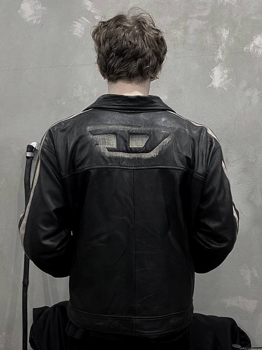 Diesel Vintage Diesel Distressed Leather Jacket Size US L / EU 52-54 / 3 - 2 Thumbnail