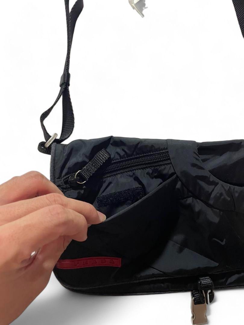 Prada Prada Sport - Nylon Handbag Linea Rossa Red Line Black