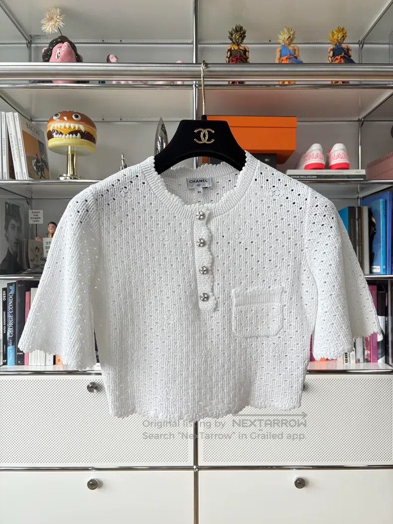 Chanel Chanel 24P early spring preview white hollow lace hollow k Size XXS / US 00 / IT 34 - 1 Thumbnail