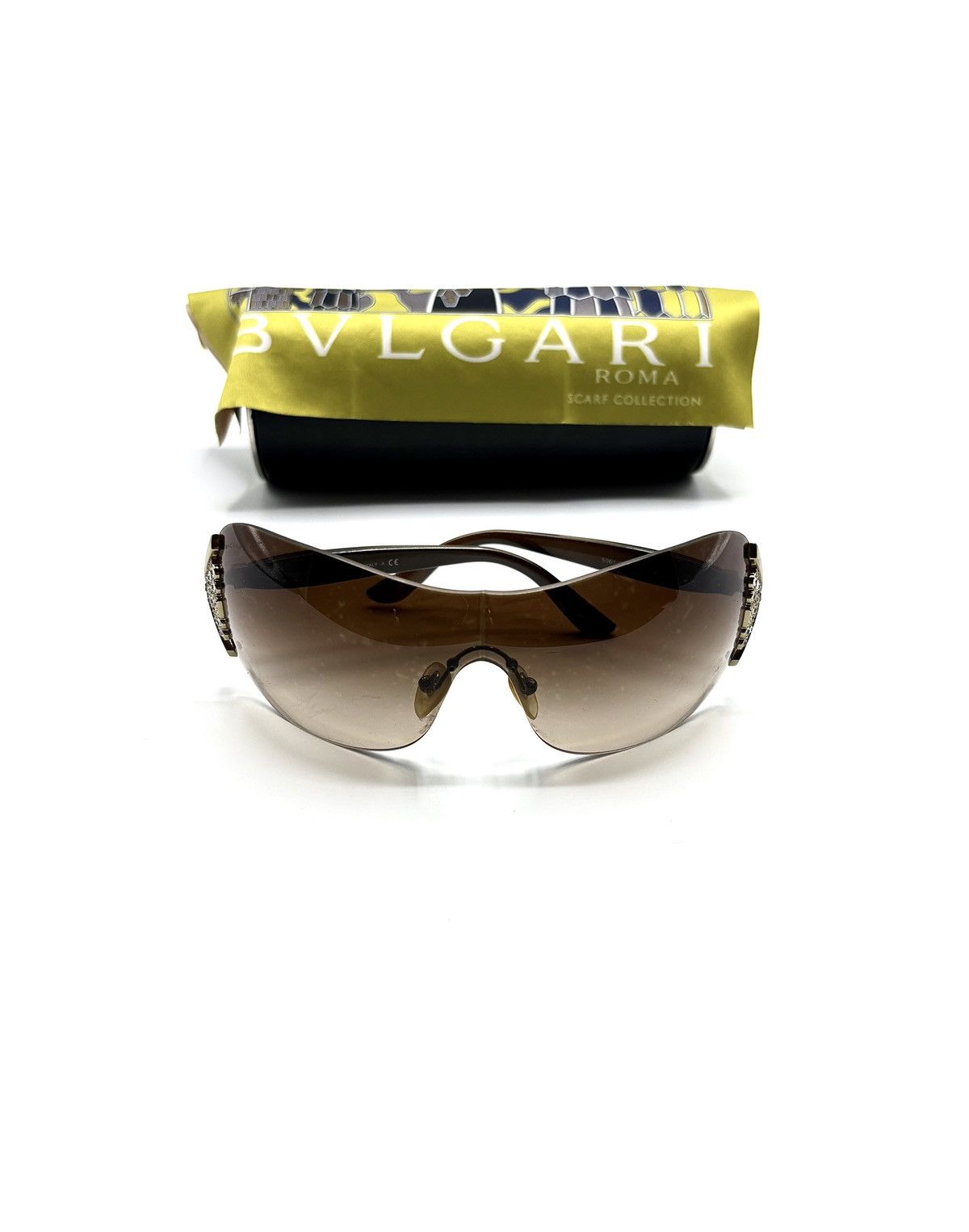 Bvlgari Bvlgari Roma Shield Sunglasses Size ONE SIZE - 1 Thumbnail