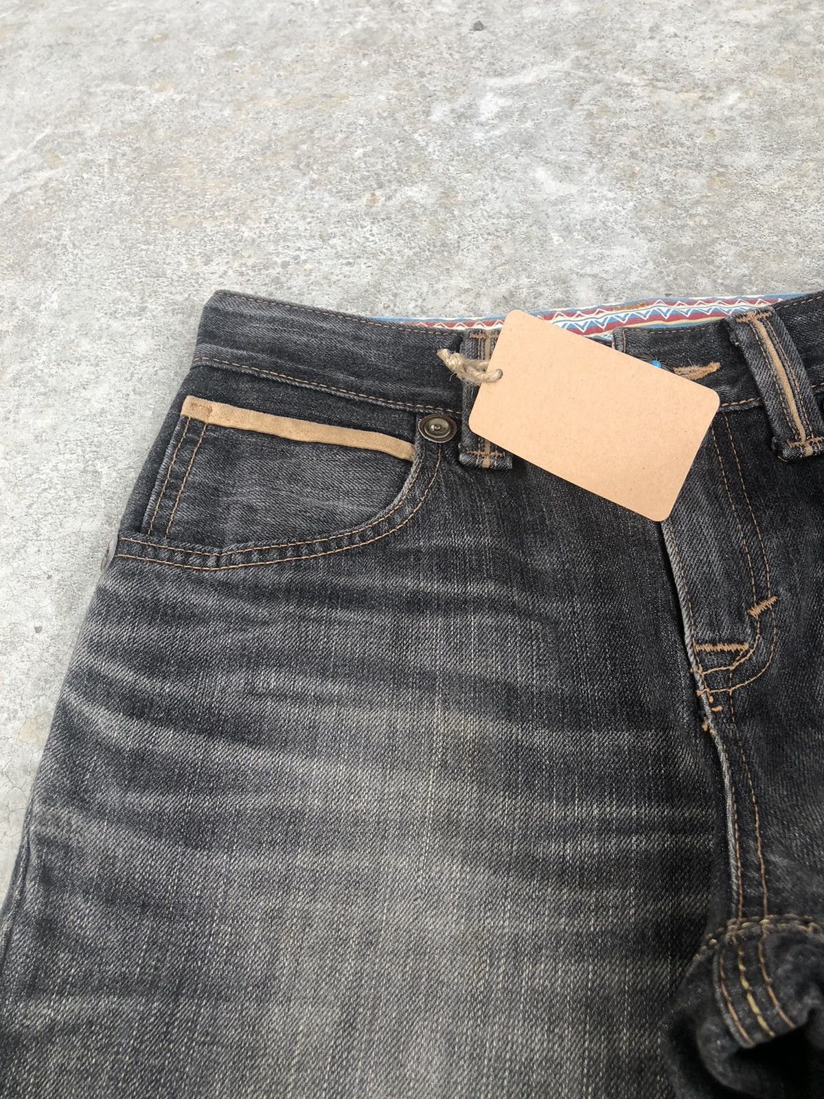 If Six Was Nine Japanese Edwin XV Flared Jeans Distressed Navajo Style Size US 28 / EU 44 - 14 Thumbnail