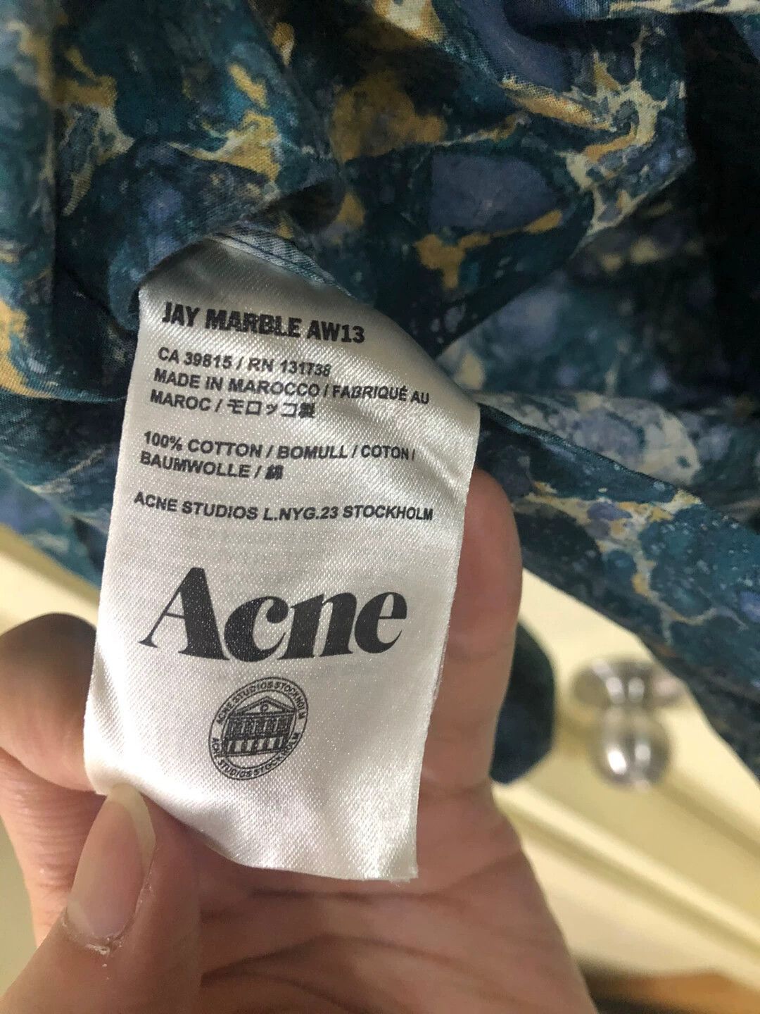 Acne Studios Acne Studios AW2013 Longline Shirt (Rare, Early Pattern) Size US M / EU 48-50 / 2 - 4 Thumbnail