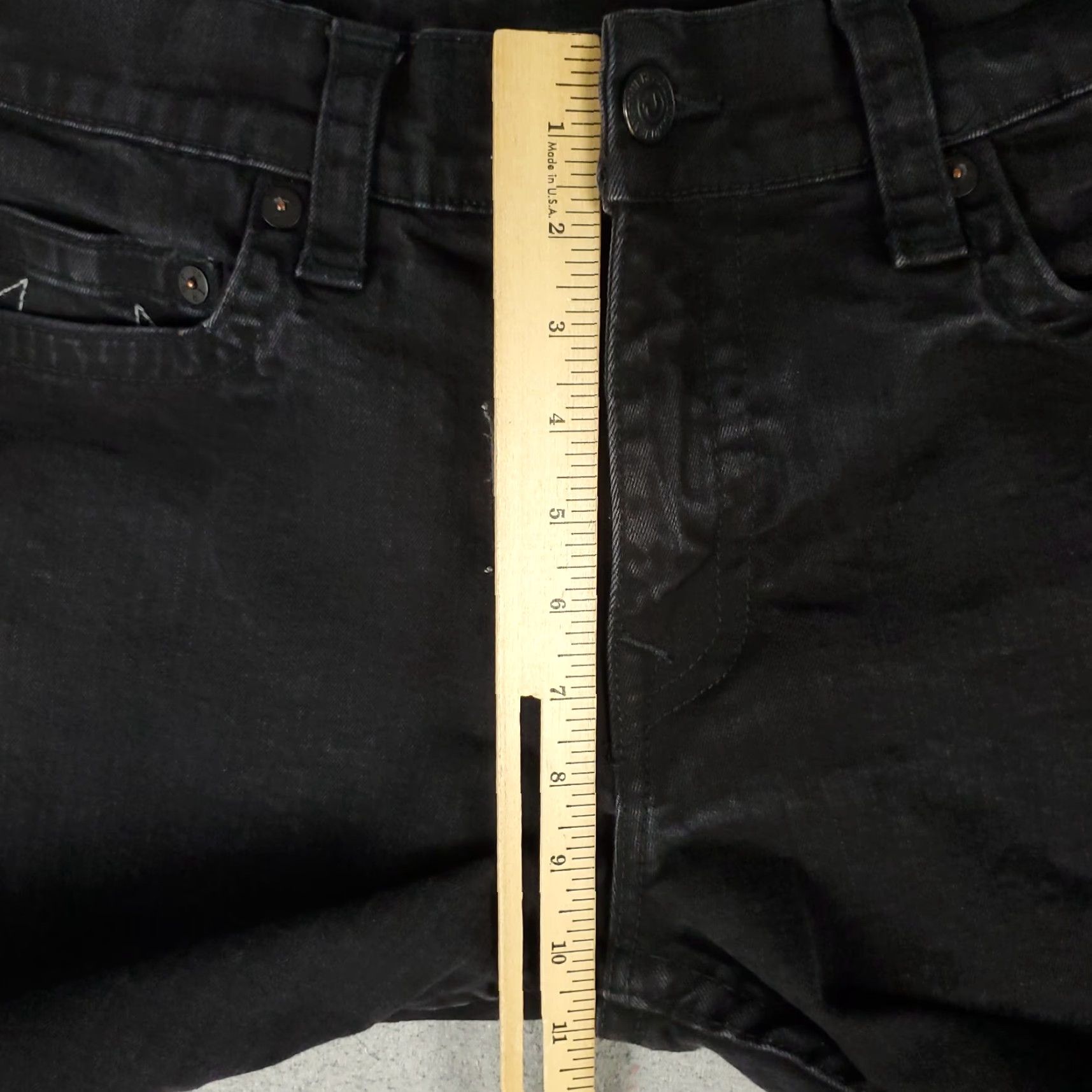 True Religion VINTAGE True Religion Jeans Mens 34x24 Straight Fit Denim Black 90s Modern USA Size US 34 / EU 50 - 4 Thumbnail