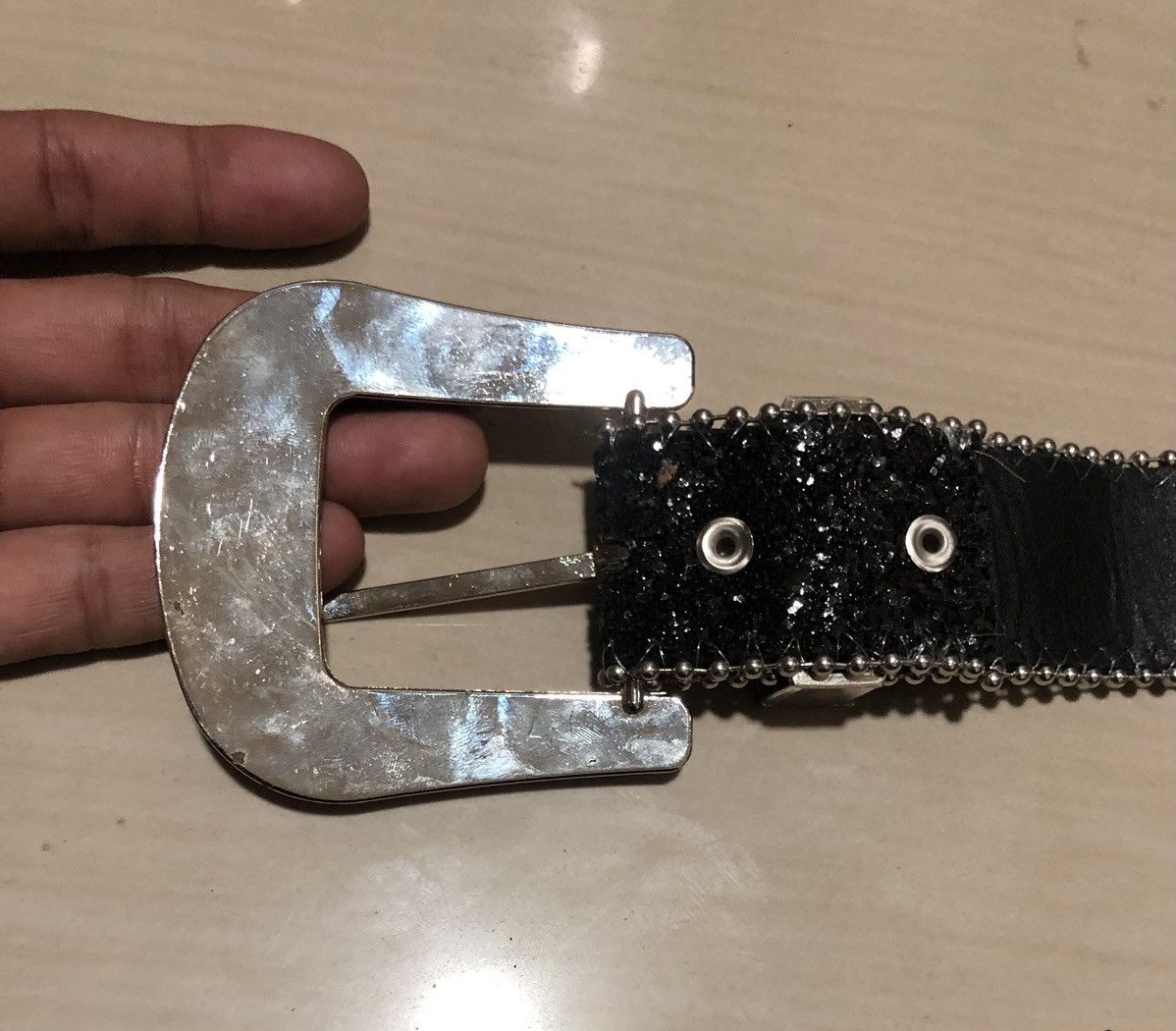 Japanese Brand Japanese Brand - sparkling studded belt tc31 Size 30 - 6 Thumbnail