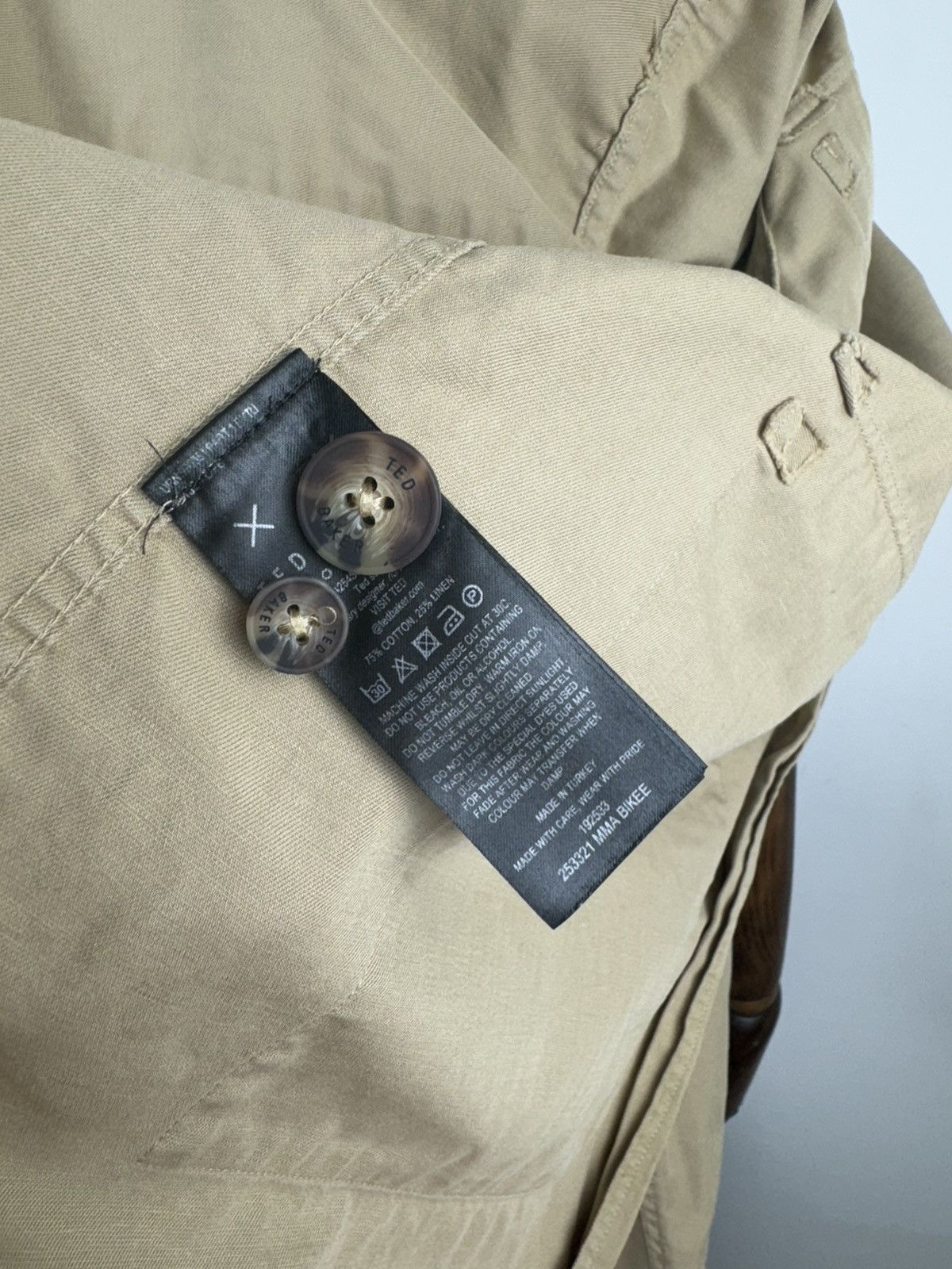 Ted Baker Men’s Ted Baker Military Jacket Coat size 4 Size US L / EU 52-54 / 3 - 8 Thumbnail