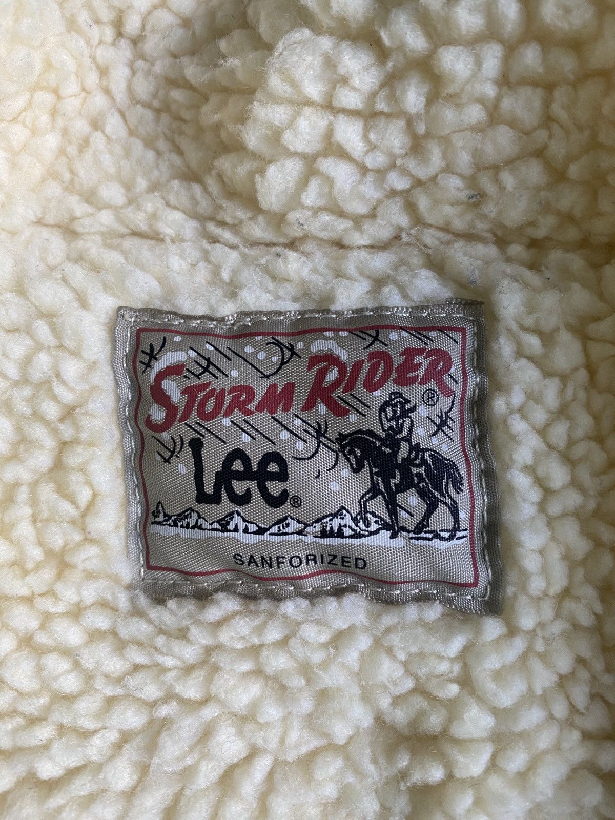 Lee Vintage 90s Lee Rider Sanforized Sherpa jean White Jackers Size M / US 6-8 / IT 42-44 - 8 Thumbnail