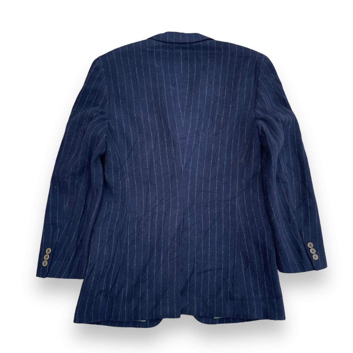 Paul Smith × Vintage PAUL SMITH LONDON STRIPES PADDED WOOL BLAZER JACKET Size US M / EU 48-50 / 2 - 2 Thumbnail