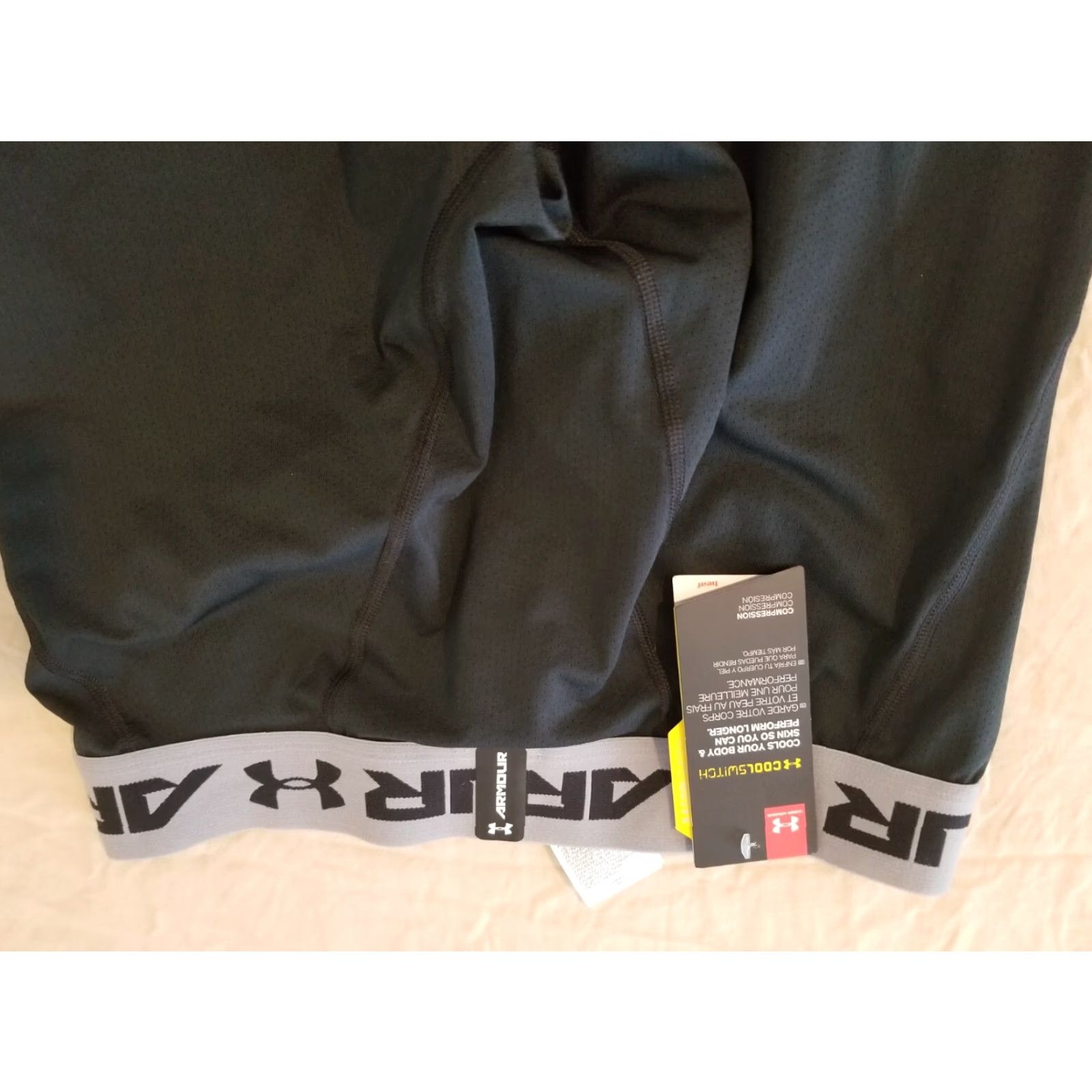 Under Armour Under Armour Pants Mens L Black Athletic Sweatpants Workout Gym Size US 33 - 3 Thumbnail