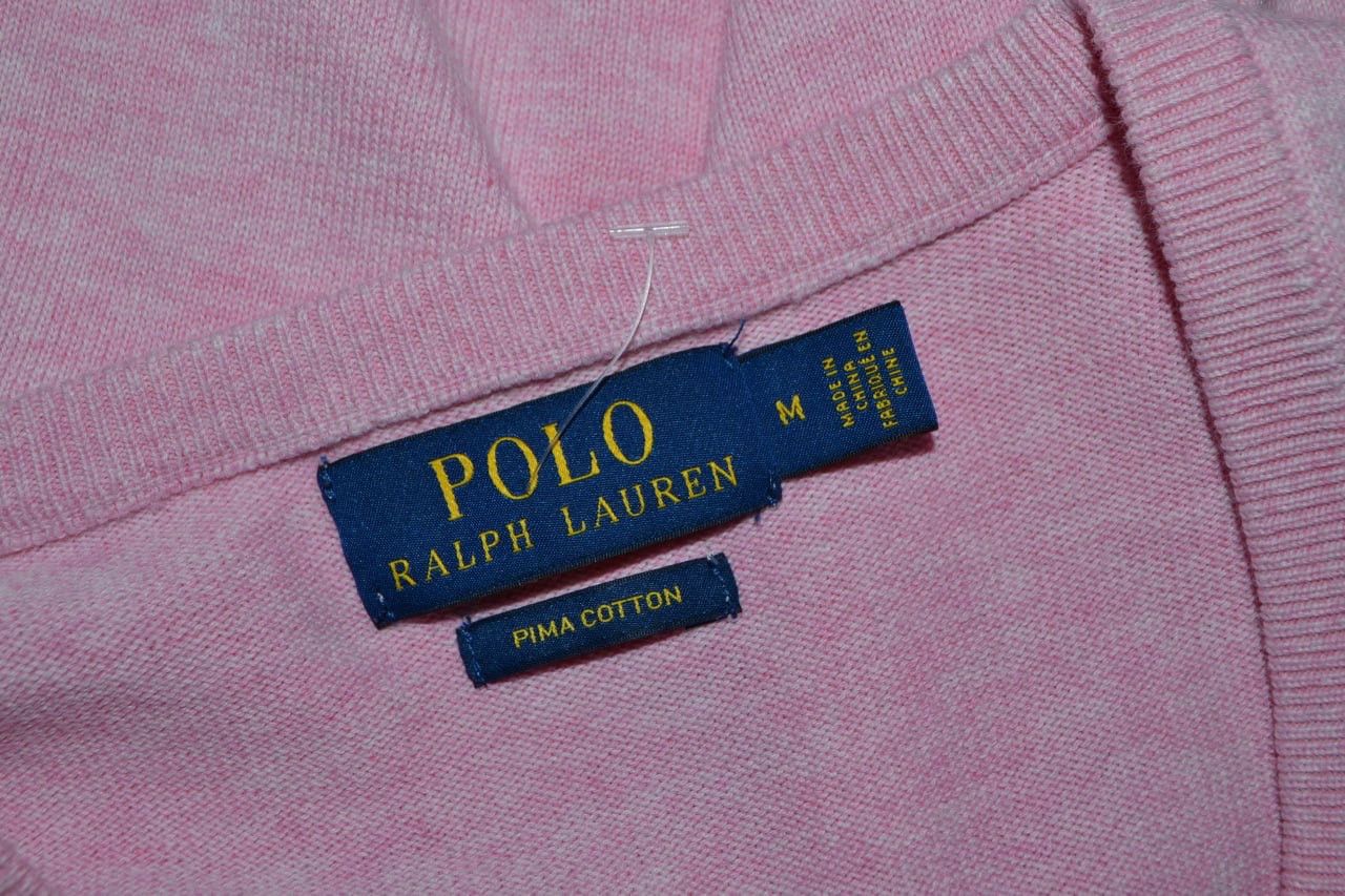 Polo Ralph Lauren Polo Ralph Lauren Sweater V-Neck Pullover Pink Size M Size US M / EU 48-50 / 2 - 7 Thumbnail