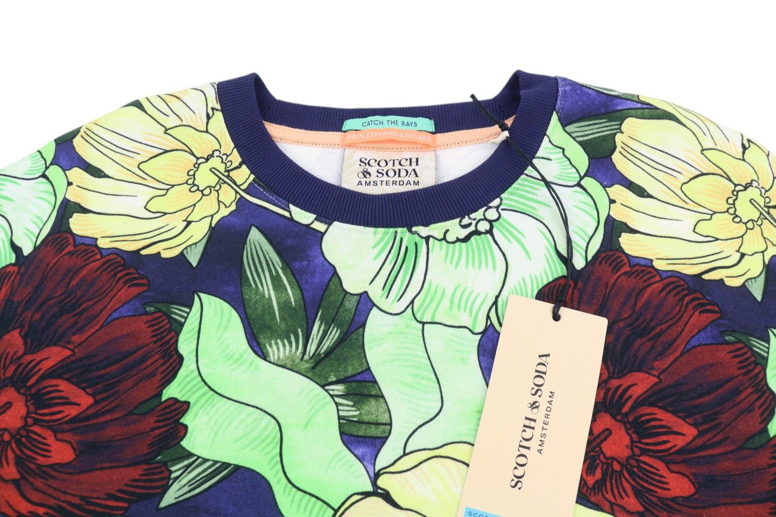 Scotch & Soda 2XL Colourful Floral Crew Thick T-Shirt 89105 Size US XXL / EU 58 / 5 - 5 Thumbnail