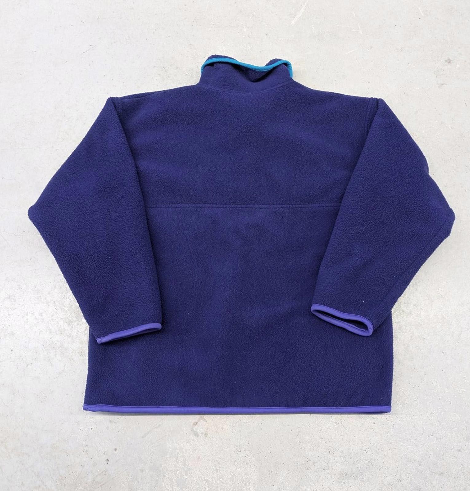 Vintage Vintage Banff Lake Louise Purple & Blue Snap Fleece Sweater Size US L / EU 52-54 / 3 - 2 Thumbnail