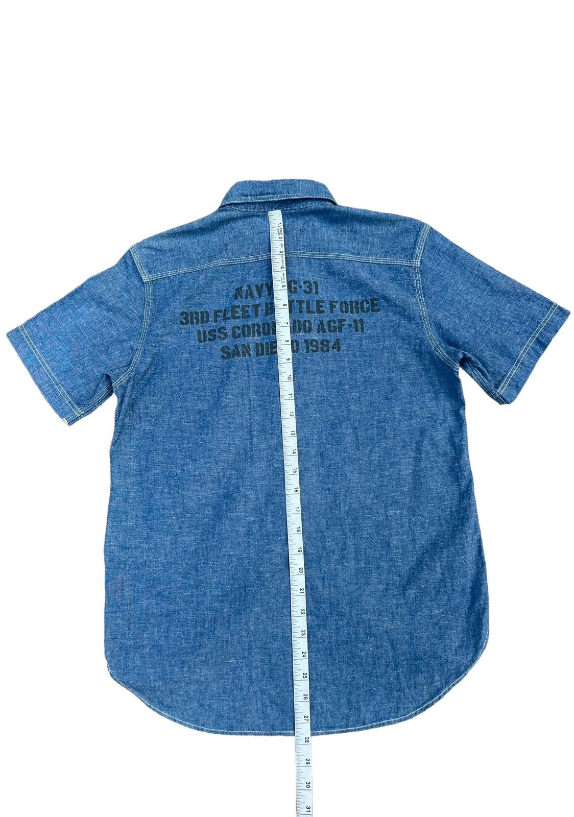 The Duffer of St.George Duffer Clothing Japan Cat Eyes Button Chambray Shirt Size US S / EU 44-46 / 1 - 4 Thumbnail