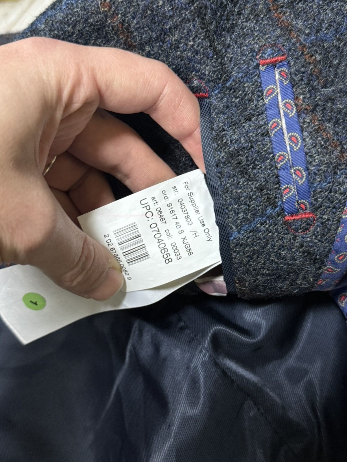 Harris Tweed M&S Harris Tweed D grey mix Coat Blazer Jacket Size US S / EU 44-46 / 1 - 7 Thumbnail
