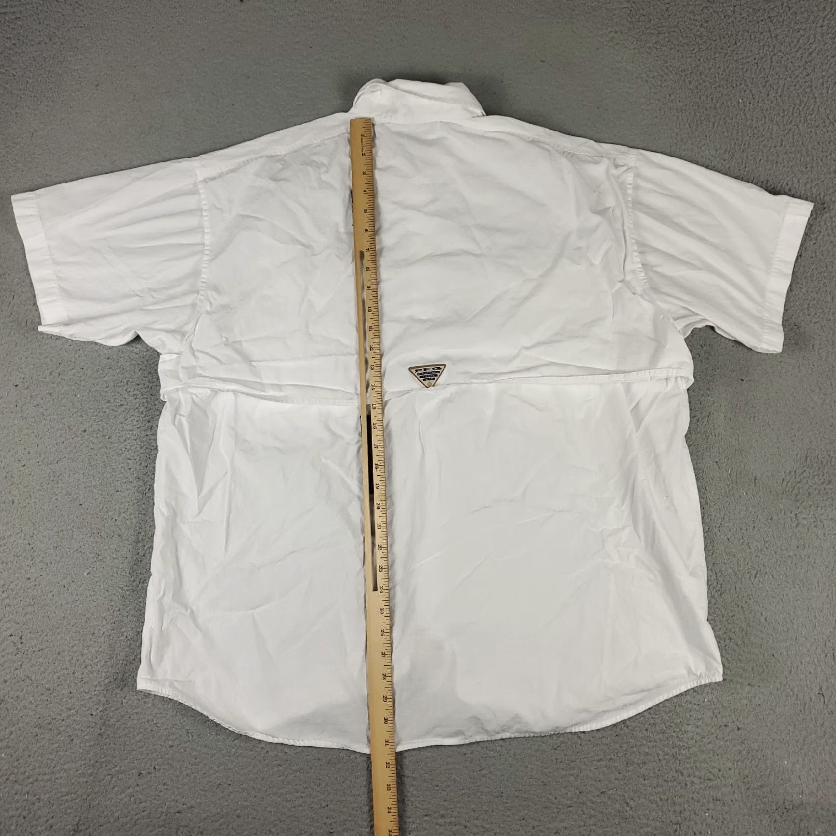 Vintage Columbia Shirt Mens XL White Cotton Button-Down Short Sleeve Collared PFG Casual Everyday Size US XL / EU 56 / 4 - 4 Thumbnail