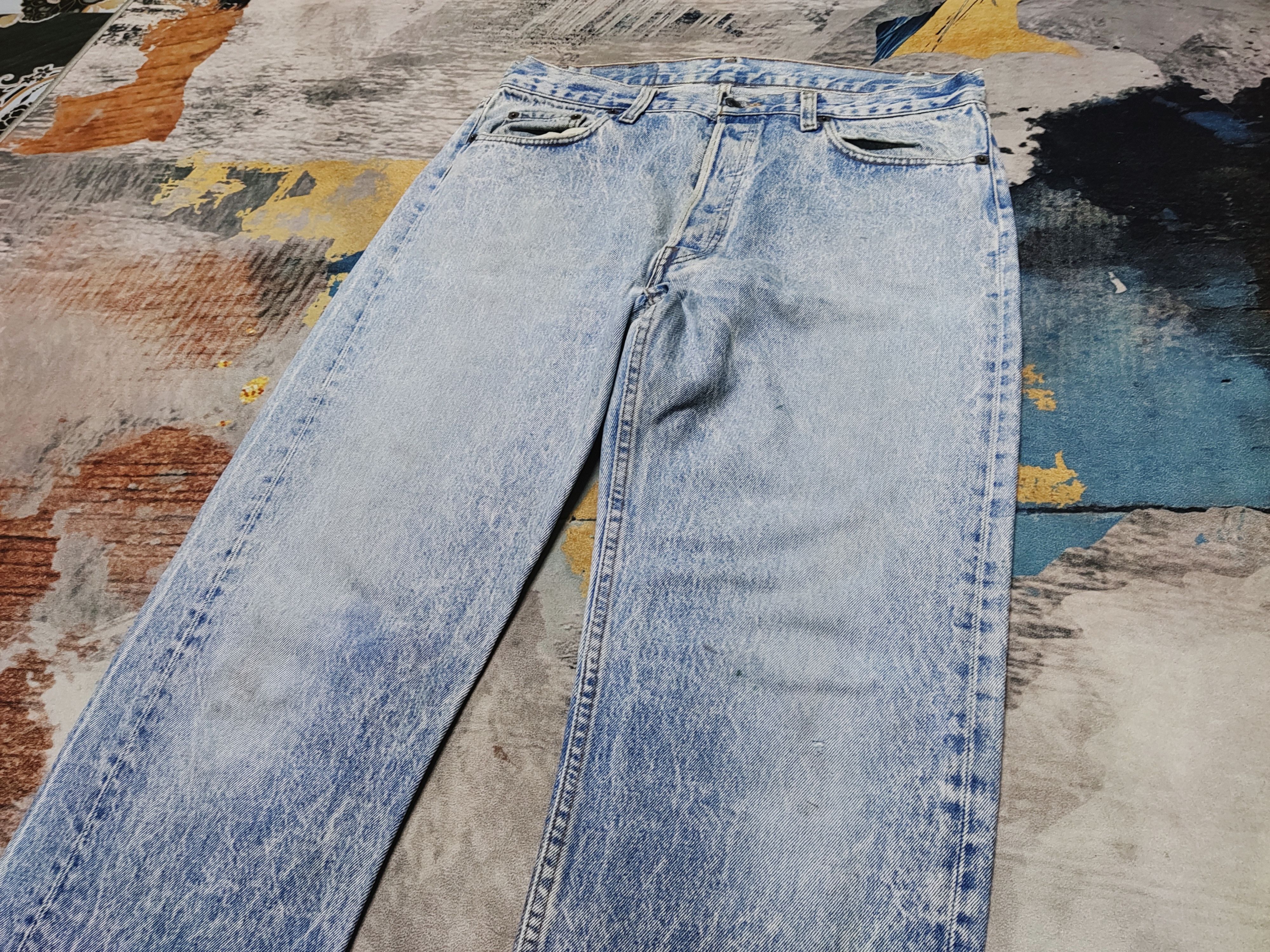Levi's Vintage Levis 501 80s Acid Wash Size US 36 / EU 52 - 3 Thumbnail