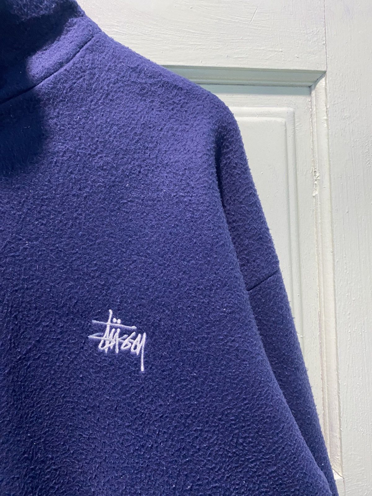 Stussy Vintage 90s Stussy Fleece Embroidered Logo HalfZipper Jacket Size US M / EU 48-50 / 2 - 4 Thumbnail
