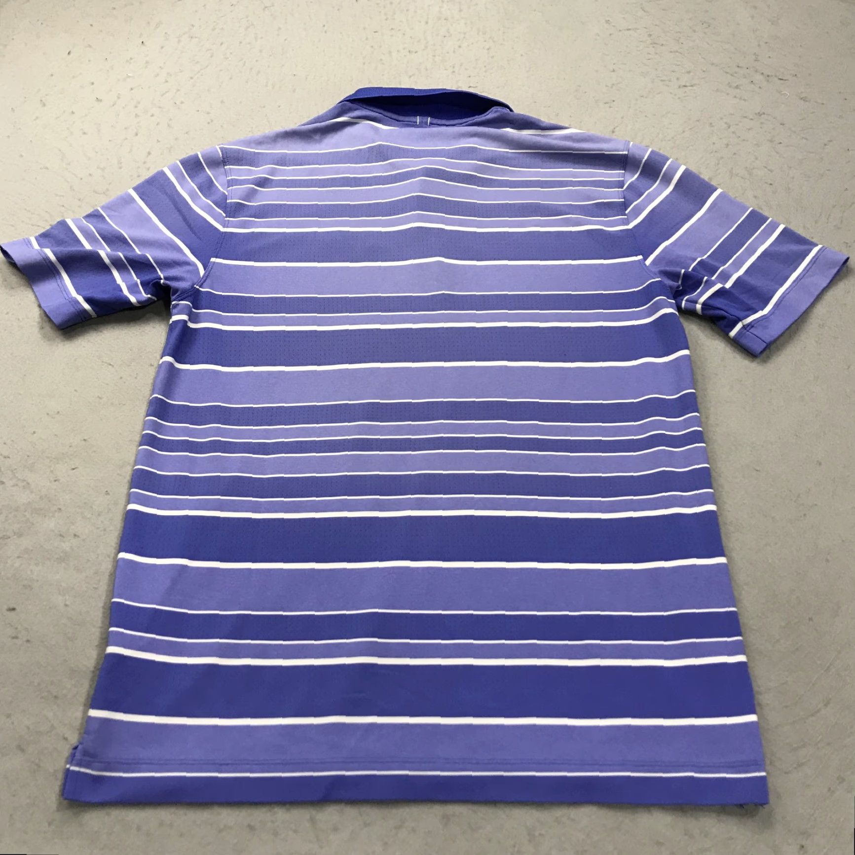 Nike Nike Golf Polo Shirt Mens M Purple Blue Striped Dri-Fit Logo Polo Shirt Casual All Seasons Lightweight Short Sleeve Nike Golf 90s? Size US M / EU 48-50 / 2 - 7 Thumbnail
