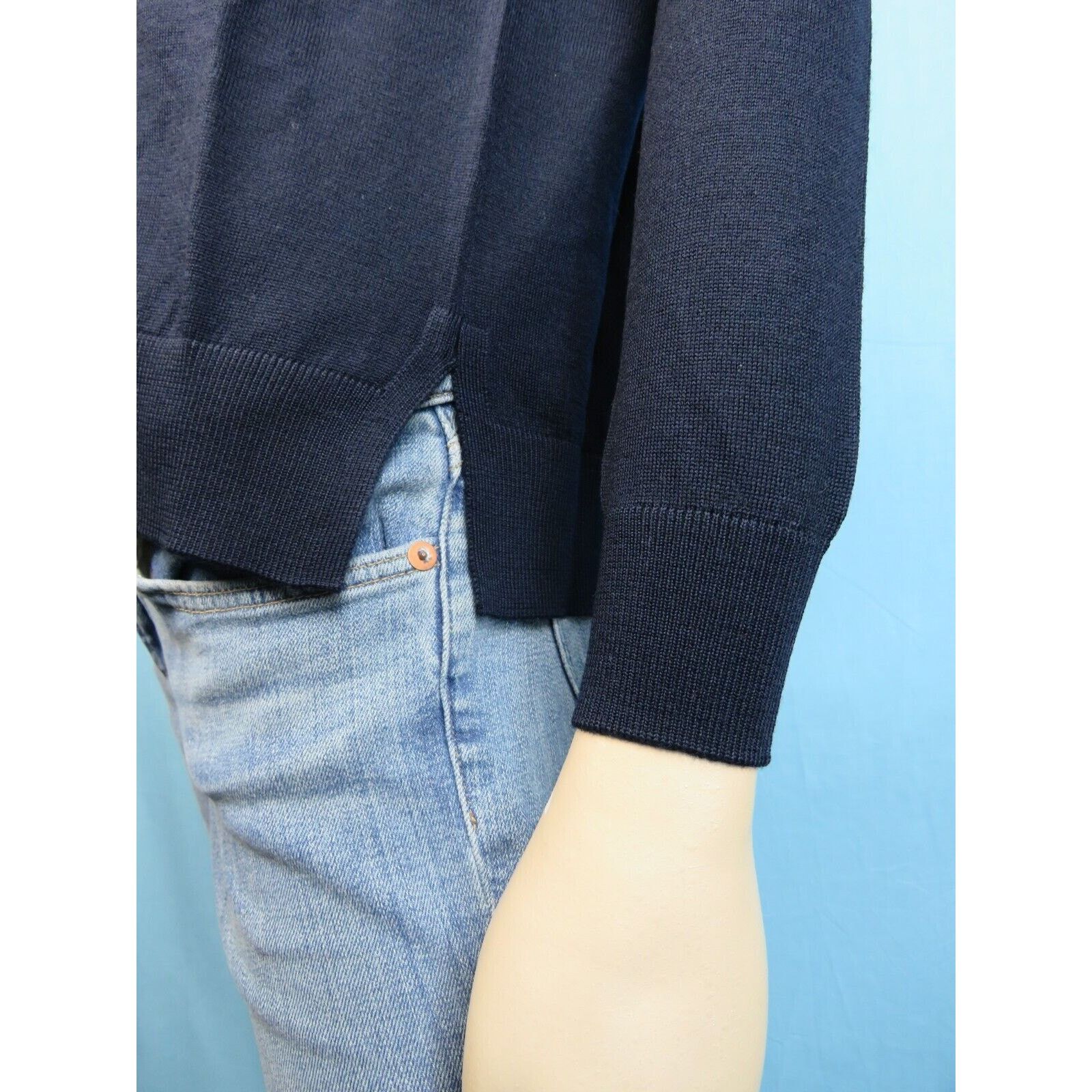 Prada PRADA DNA860 BLUE WOOL BUTTONS LONG SLEEVE CARDIGAN 36 4 $1K Size XS / US 0-2 / IT 36-38 - 7 Thumbnail