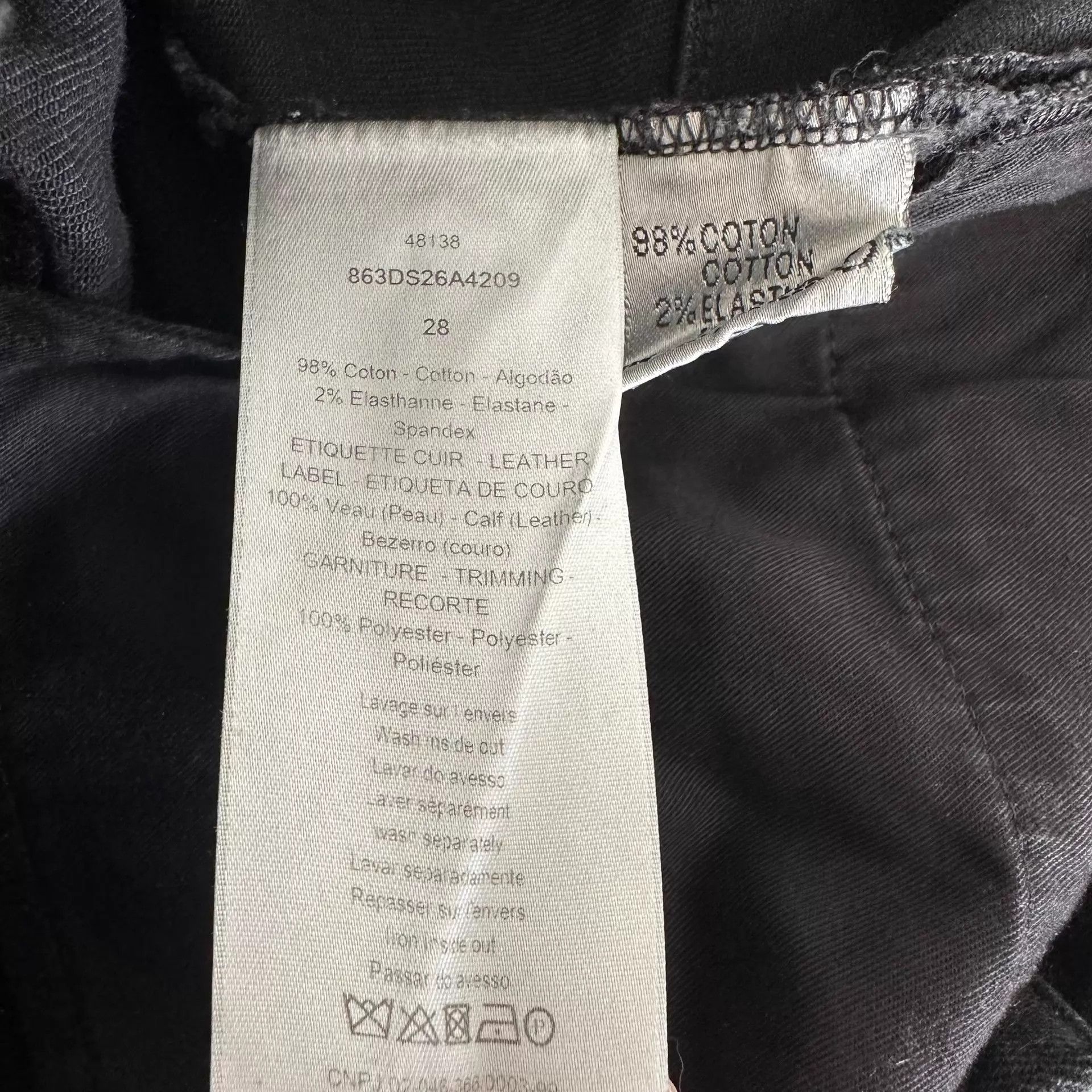 Dior Dior Black Atelier Back Print Jeans 28 Size US 28 / EU 44 - 5 Thumbnail