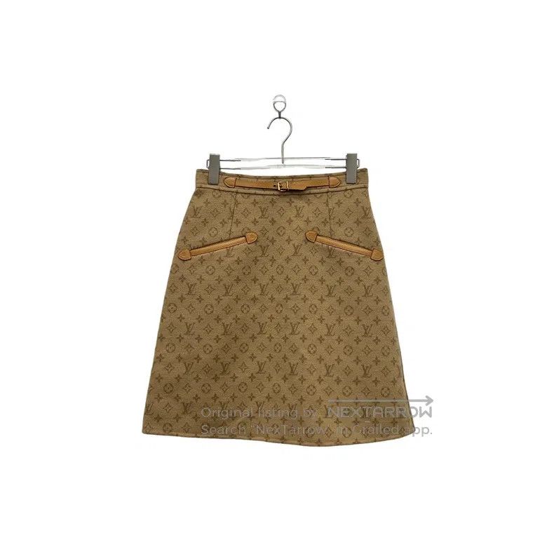 Louis Vuitton Louis Vuitton Full-print woolen skirt Size 37" - 2 Thumbnail