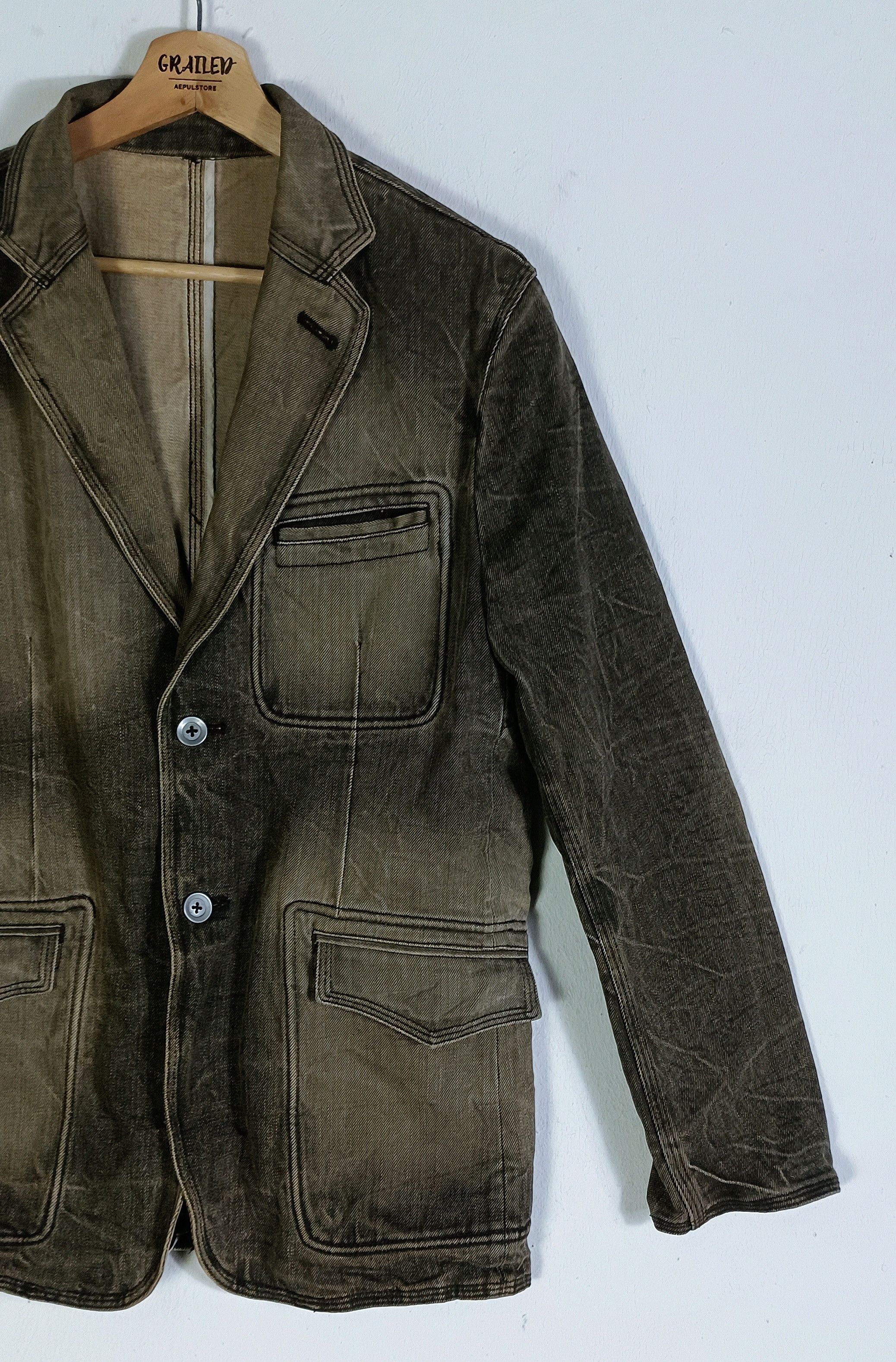 Jun Takahashi Vintage💥 Jun Men by Jun Takahashi Denim Chroe Size US M / EU 48-50 / 2 - 2 Thumbnail