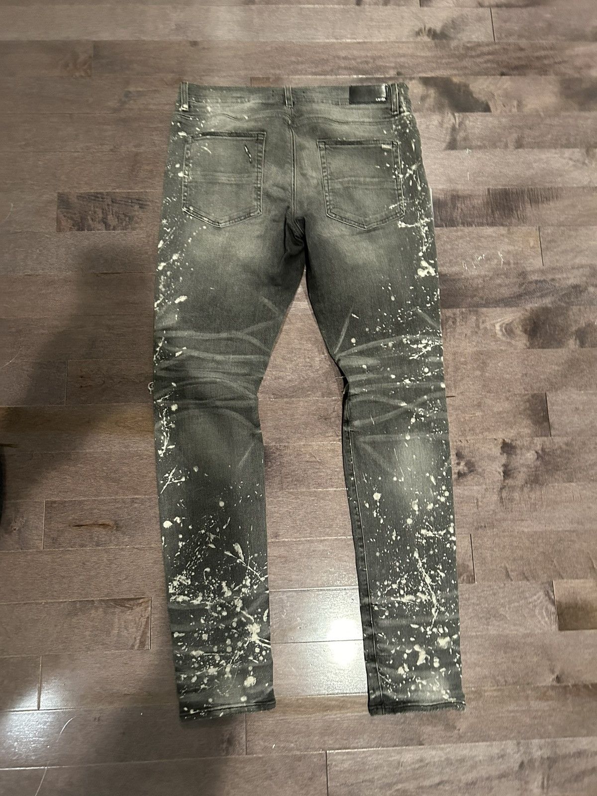 Amiri Amiri jeans grey paint splatter size 36 Size US 36 / EU 52 - 2 Thumbnail