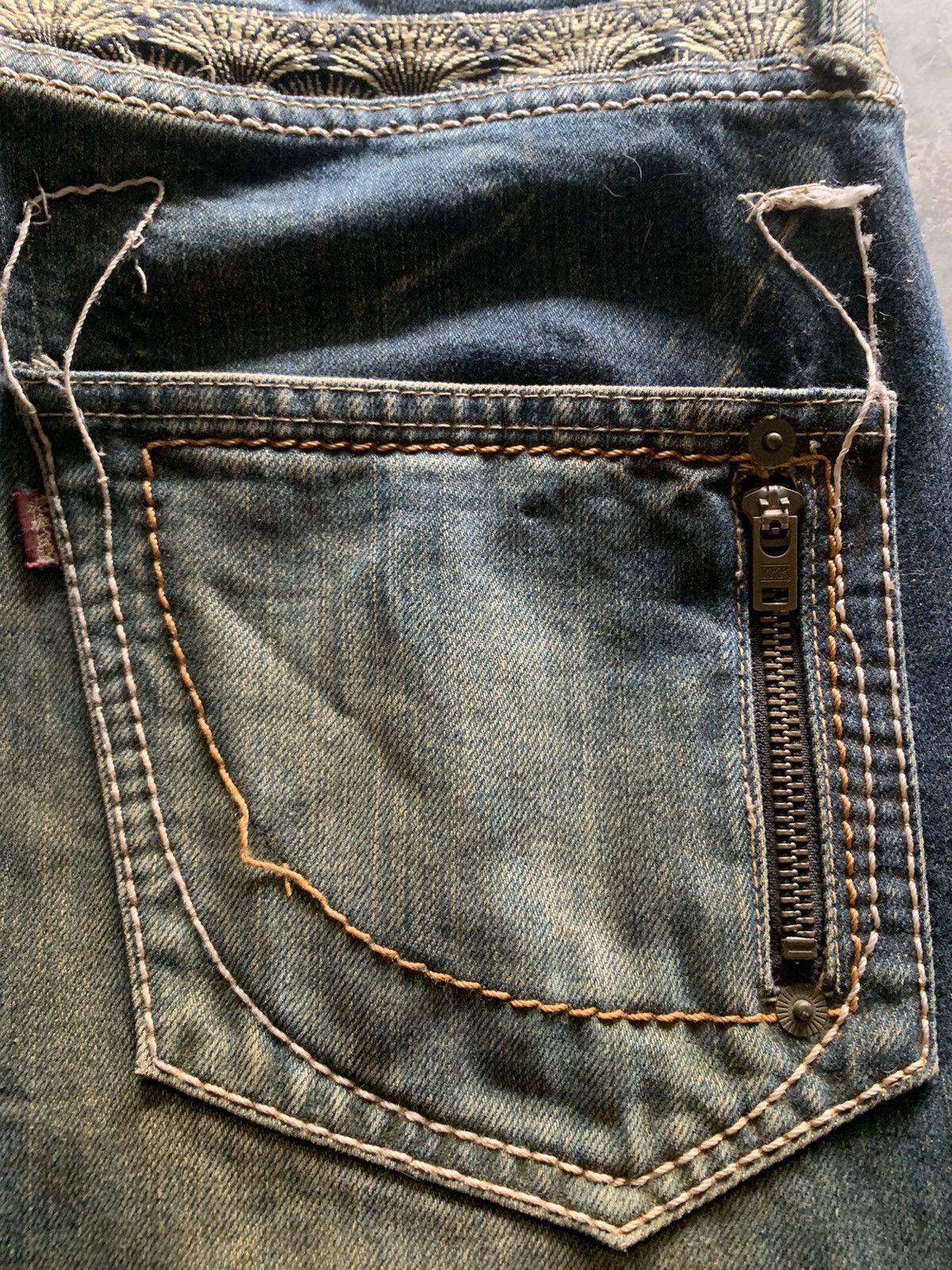 Japanese Brand crazy rusty sukajan japanese denim karakuri tamashii style Size US 32 / EU 48 - 18 Thumbnail