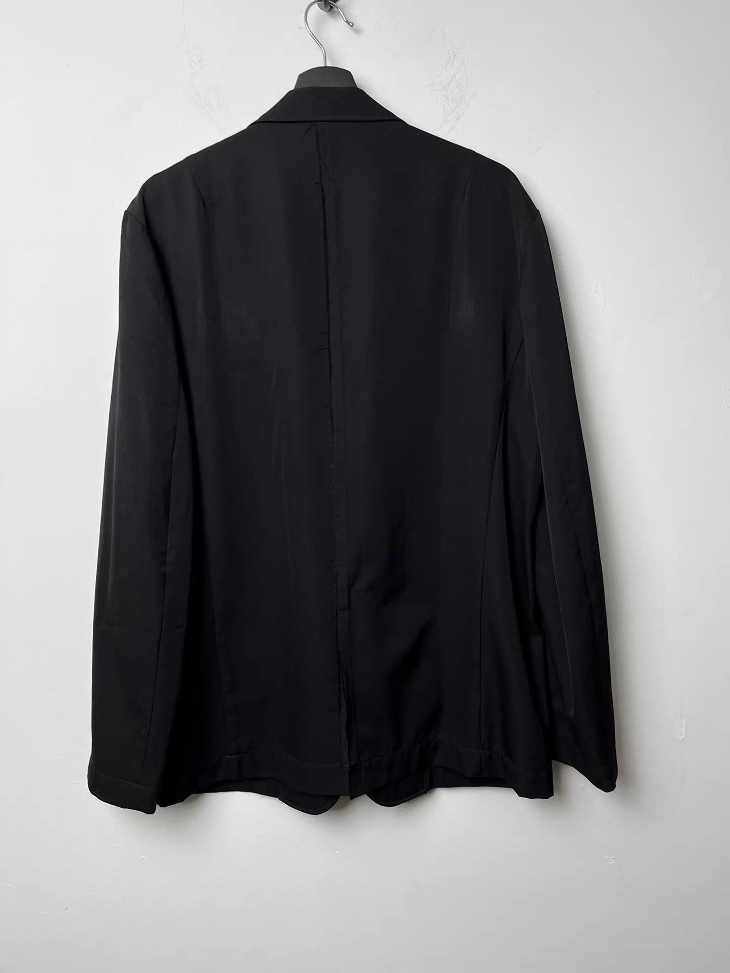 Yohji Yamamoto yohji yamamoto y's for men Patchwork Fringed Wool Blazer K20 Size US XL / EU 56 / 4 - 3 Thumbnail