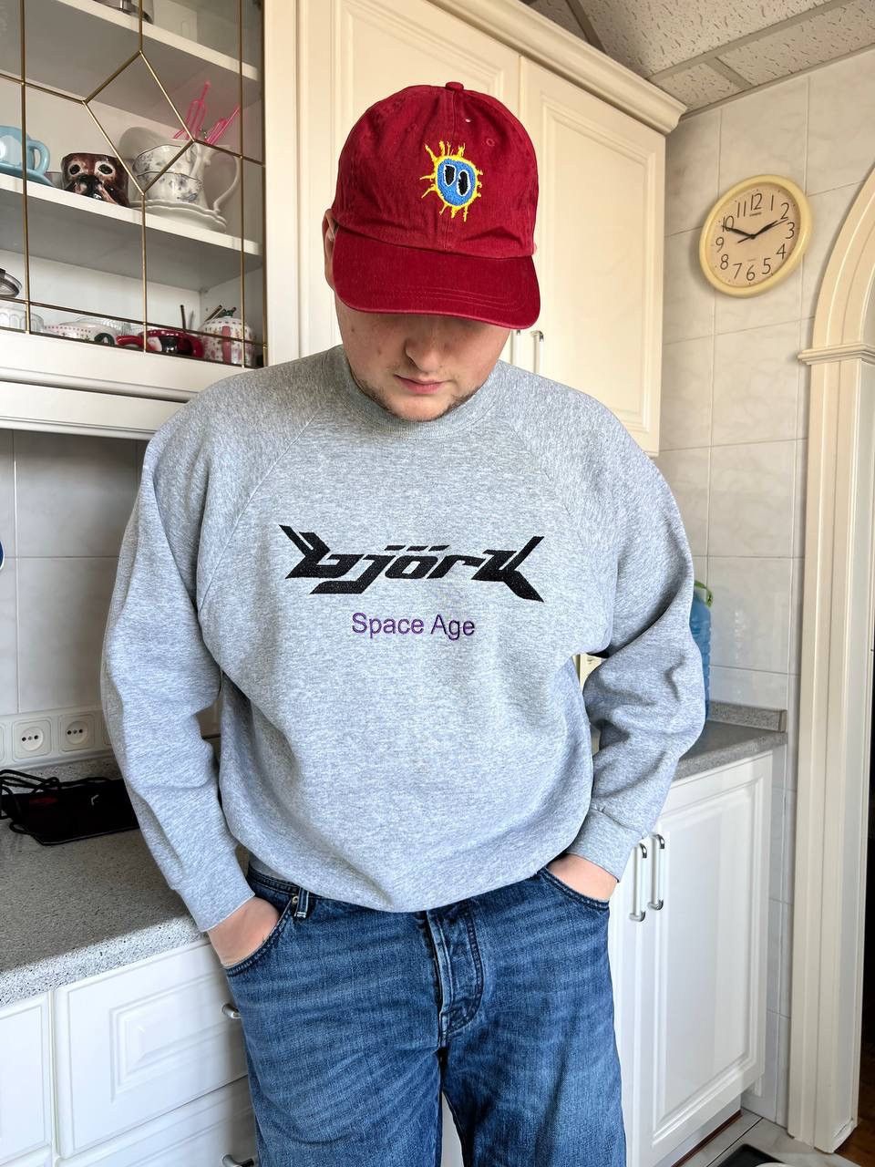Band Tees Bjork Space Age Tour Vintage 90s Merch sweatshirt big logo Size US L / EU 52-54 / 3 - 2 Thumbnail