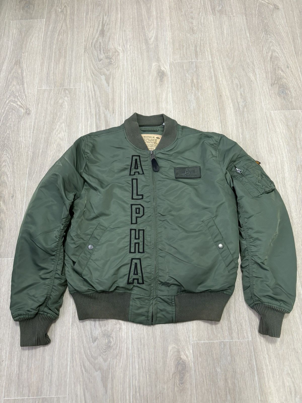 image of Y2K Alpha Industries Vintage Boomber Rare, Men's (Size Medium)