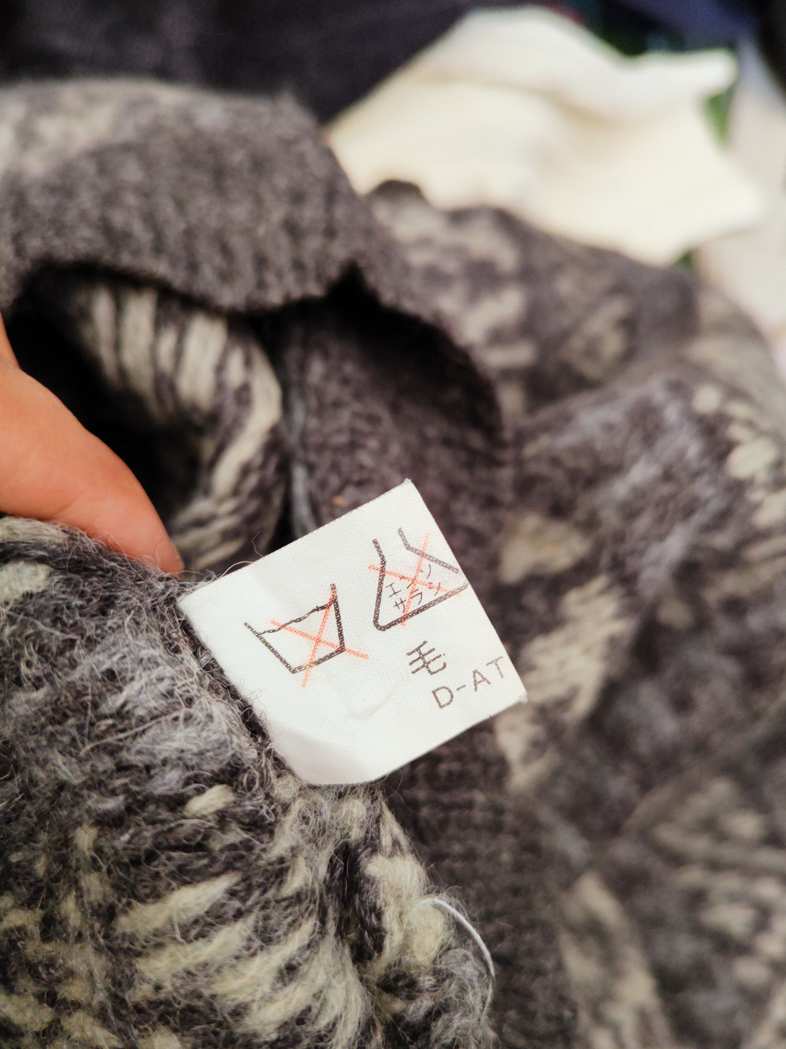 Japanese Brand D Gazette Dark Gray vintage Wool Knitwear Sweatshirts #W866 Size US M / EU 48-50 / 2 - 13 Thumbnail