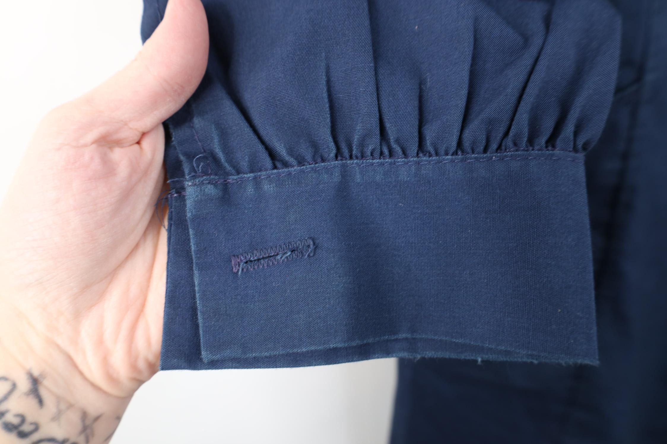 Vintage Vintage 60s Nurse Medical Button Lab Coat Jacket Blue USA Size M / US 6-8 / IT 42-44 - 4 Thumbnail