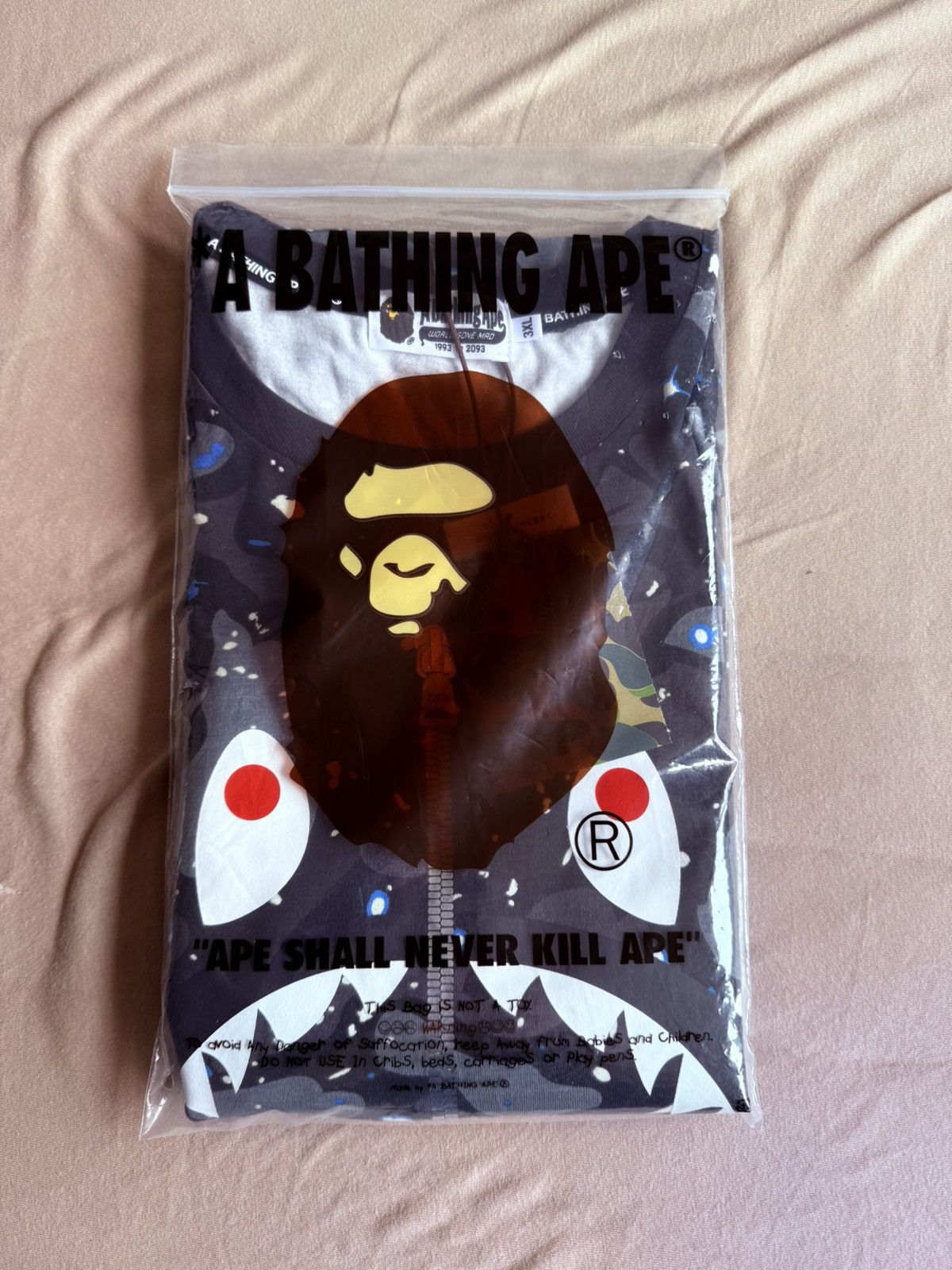 Bape 3XL Space camo full shark tee Size US XXL / EU 58 / 5 - 12 Thumbnail