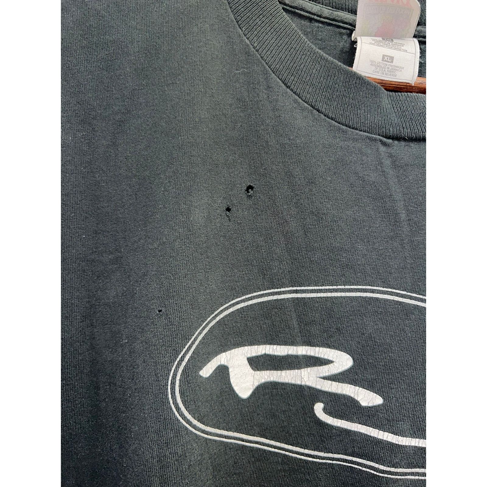Fruit Of The Loom Vintage Get Your Fix Shirt RJ Band Concert Tour Black 90s XL Size US XL / EU 56 / 4 - 4 Thumbnail
