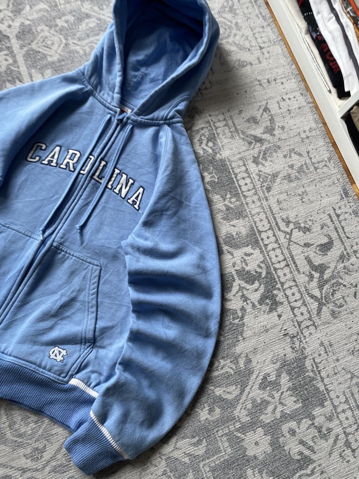 Japanese Brand × Nike × Vintage Vintage Nike Carolina Zip Hoodie Big Logo Cropped Japanese Size US S / EU 44-46 / 1 - 3 Thumbnail