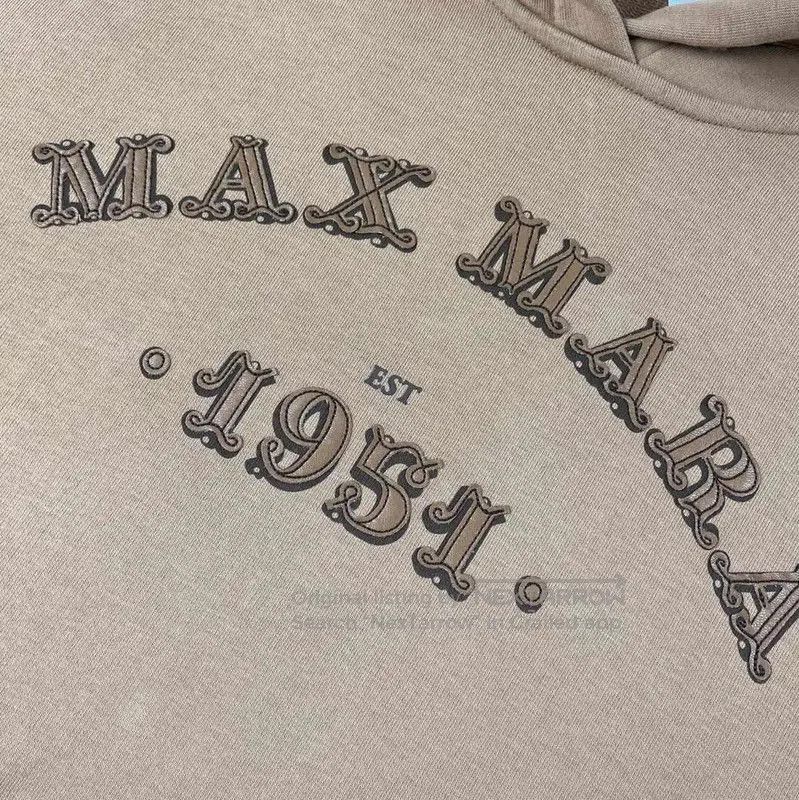 Max Mara MaxMara Brown Cotton Women's Hoodie . Size M / US 6-8 / IT 42-44 - 3 Thumbnail