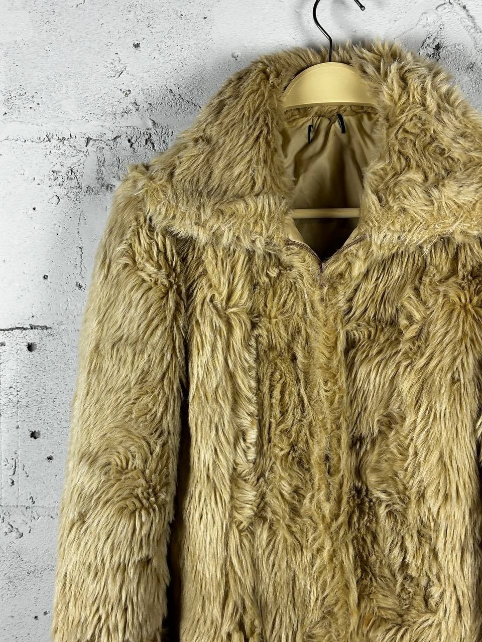 Other Vintage Avantgarde Biker Cropped Faux Fur Jacket Y2K Size S / US 4 / IT 40 - 3 Thumbnail