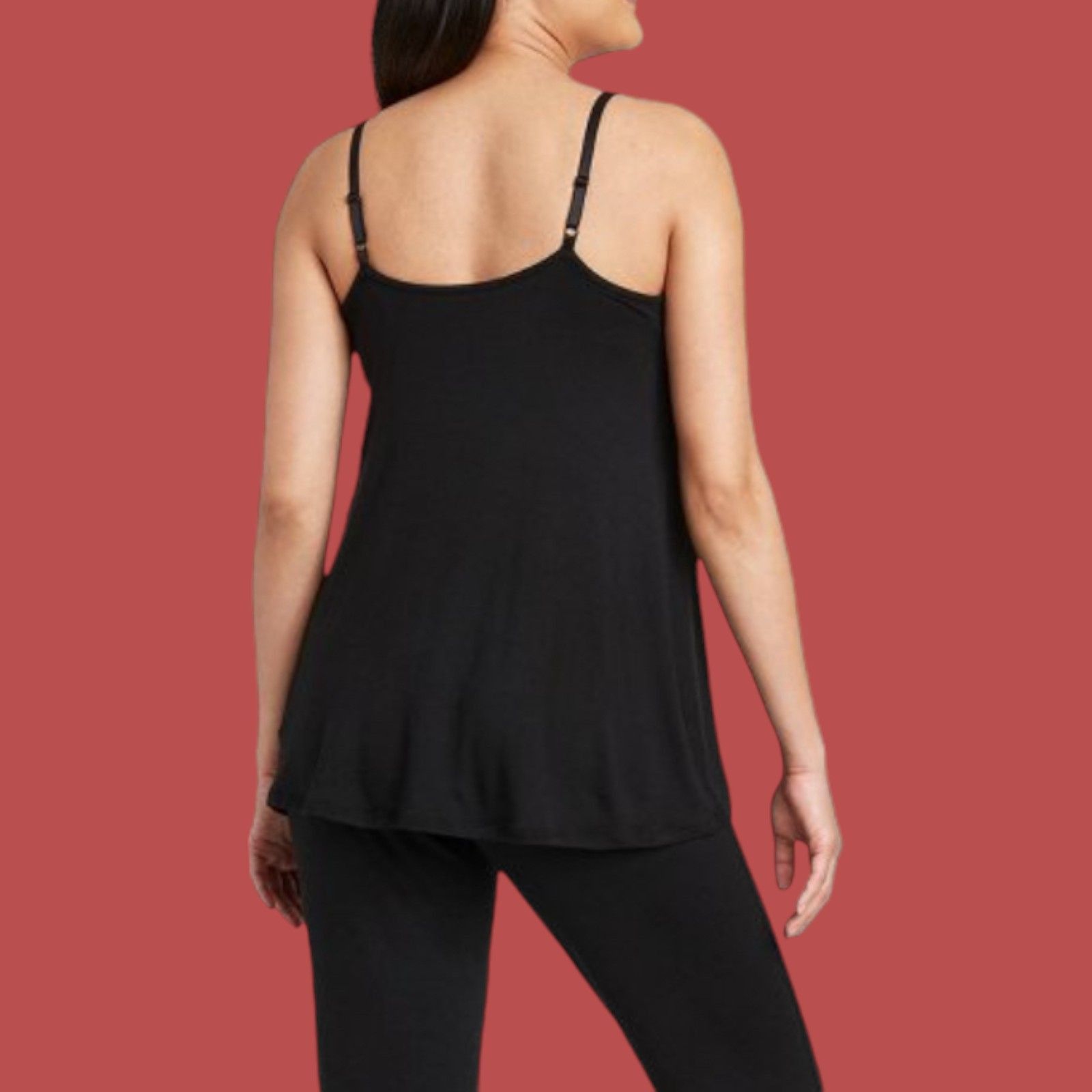Other Isabel Maternity - Nursing Maternity Pajama Tank Top - Black Size ONE SIZE - 2 Thumbnail