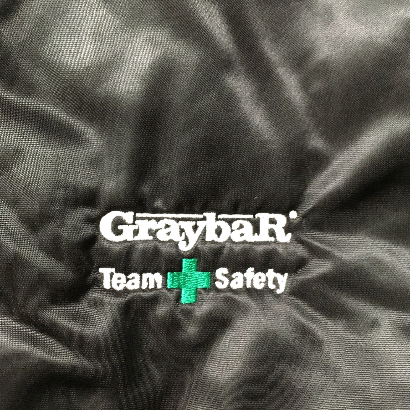 Vintage VINTAGE Swingster Bomber Jacket - 2XL Satin Nylon Black - Graybar Team Safety Police Security Embroidered Logo 80s 90s Mens Size US XXL / EU 58 / 5 - 4 Thumbnail