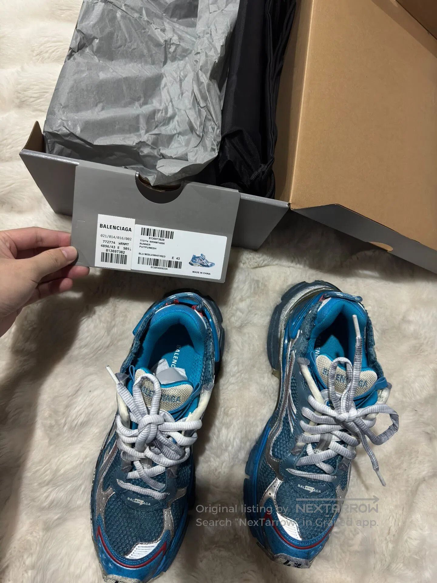 Balenciaga Balenciaga Splatter Painted Runner Dad Shoes| Size US 10 / EU 43 - 7 Thumbnail