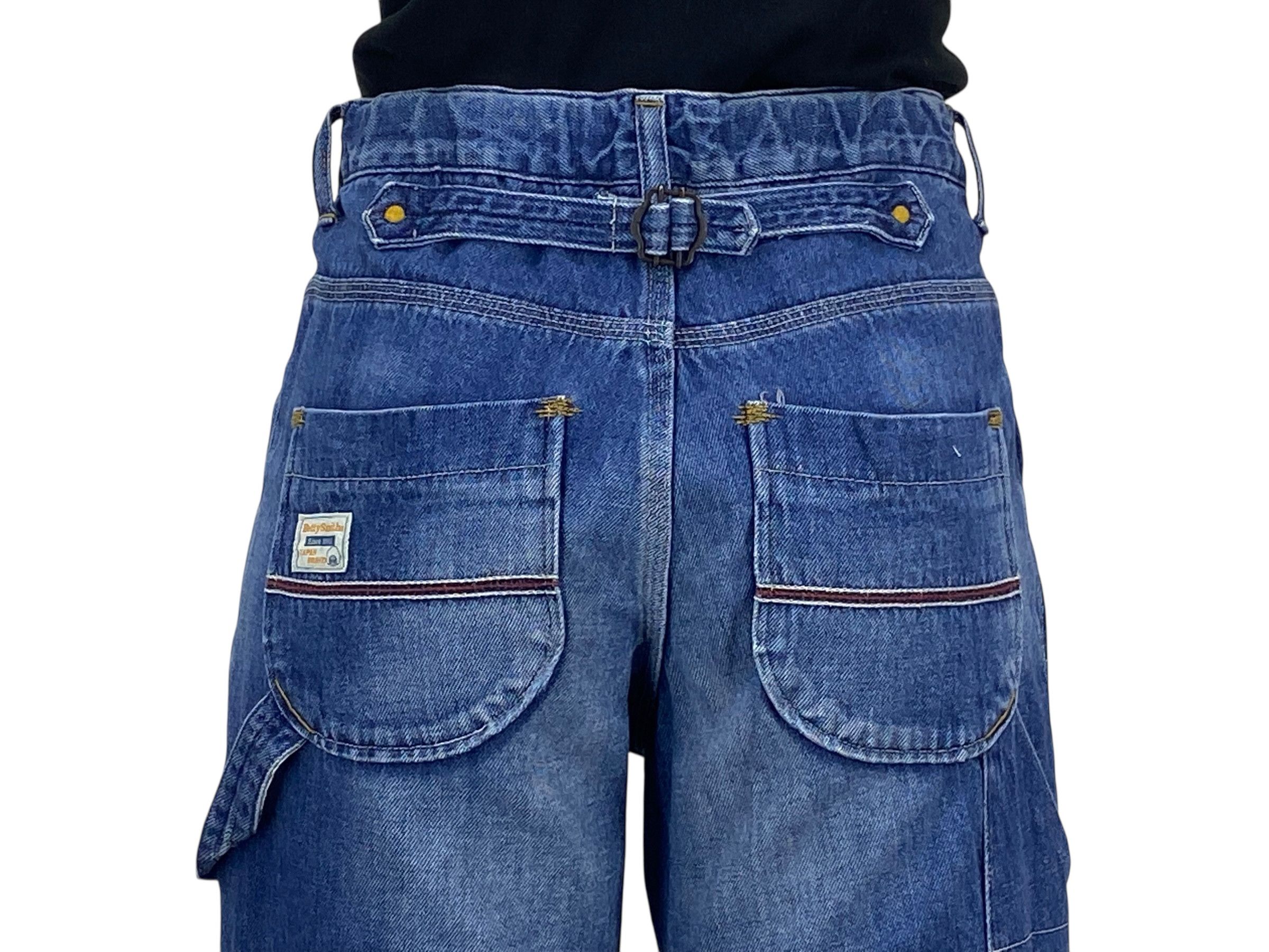 Japanese Brand Betty Smith Carpenter Pants Buckle Back Denim –Made in Japan Size 26" / US 2 / IT 38 - 7 Thumbnail
