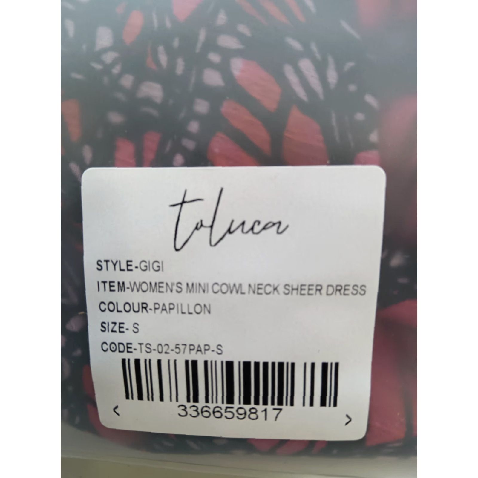 Vintage Toluca Women's Papillon Swim Cover Up Maxi Cowl Neck Sheer Dress S Papillon Swim Maxi Cover Up Womens Size S / US 4 / IT 40 - 6 Thumbnail