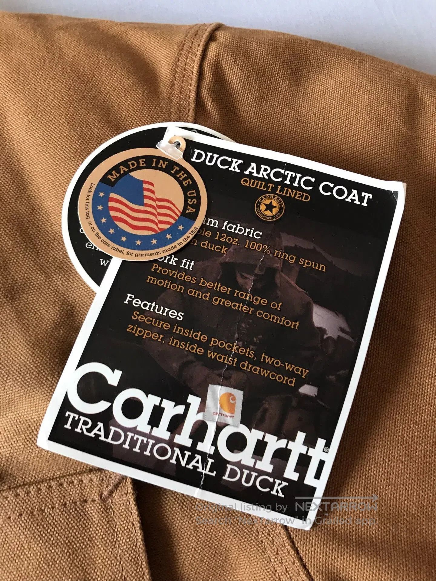 Carhartt Carhartt C03 BRN Canvas Work Jacket. Size US S / EU 44-46 / 1 - 8 Thumbnail